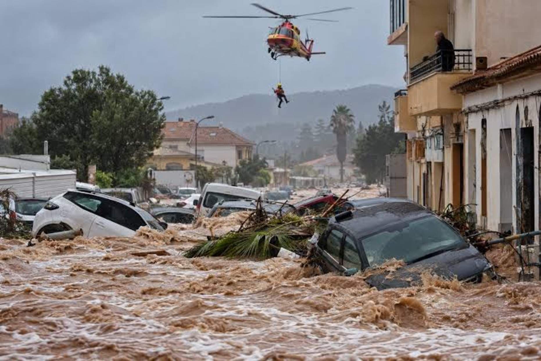 Storm Adam Batters Valencia: Helicopter Rescues as Spain hit by Worst Floods Since 2024 Disaster